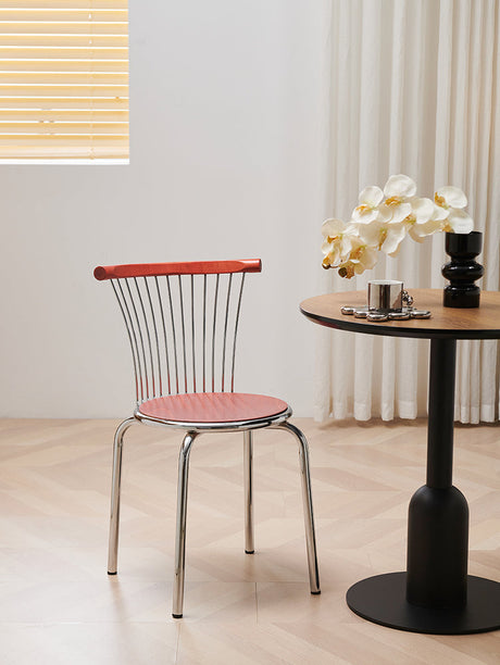 NIYE Alaric Retro Iron Creative Windsor Chair Designer Café Backrest Stool from NIYE