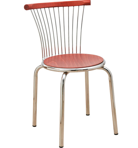 NIYE Alaric Retro Iron Creative Windsor Chair Designer Café Backrest Stool from NIYE