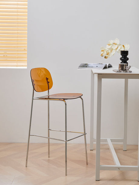 NIYE Alhambra Chic Transparent Bar Chair - Nordic Acrylic High Stool from NIYE