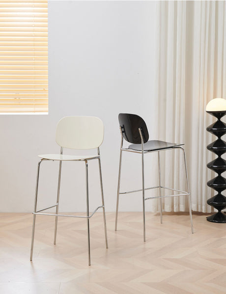 NIYE Alhambra Chic Transparent Bar Chair - Nordic Acrylic High Stool from NIYE