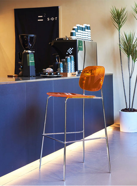 NIYE Alhambra Chic Transparent Bar Chair - Nordic Acrylic High Stool from NIYE