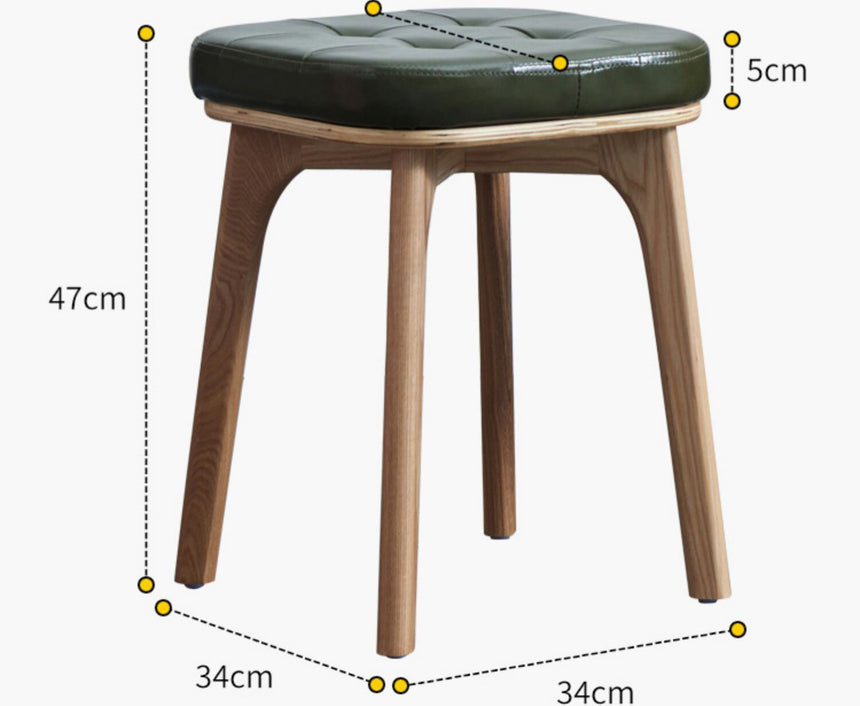 NIYE Amadora Chic Solid Wood Dwarf Stool from NIYE
