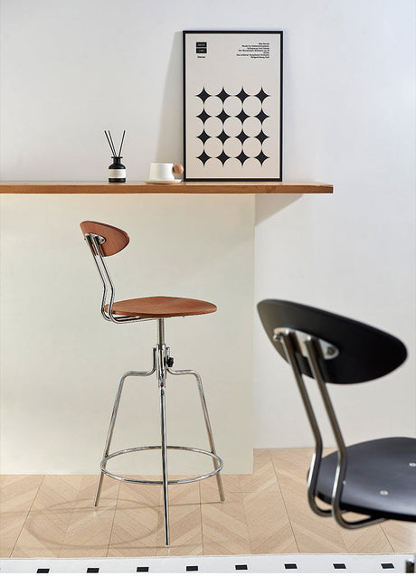 NIYE Arendal Adjustable Rustic Barstool from NIYE