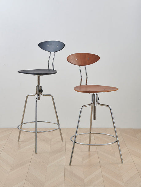 NIYE Arendal Adjustable Rustic Barstool from NIYE