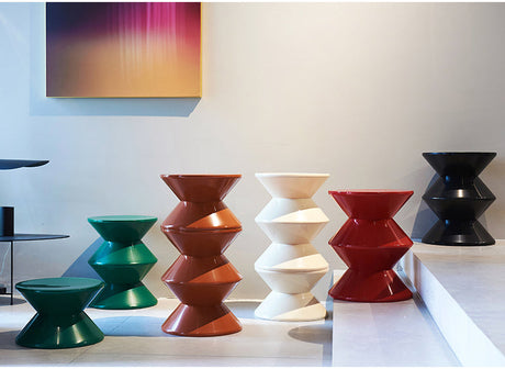 NIYE Ashtoria Chic Hourglass Design Small Stool from NIYE