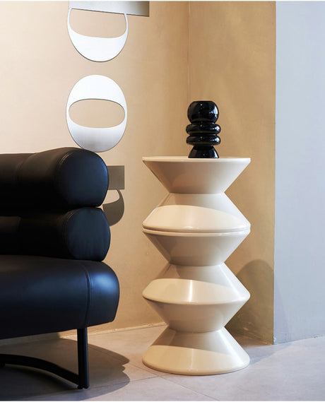 NIYE Ashtoria Chic Hourglass Design Small Stool from NIYE