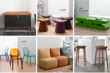 NIYE Aveline Minimalist Round Storage Side Table from NIYE