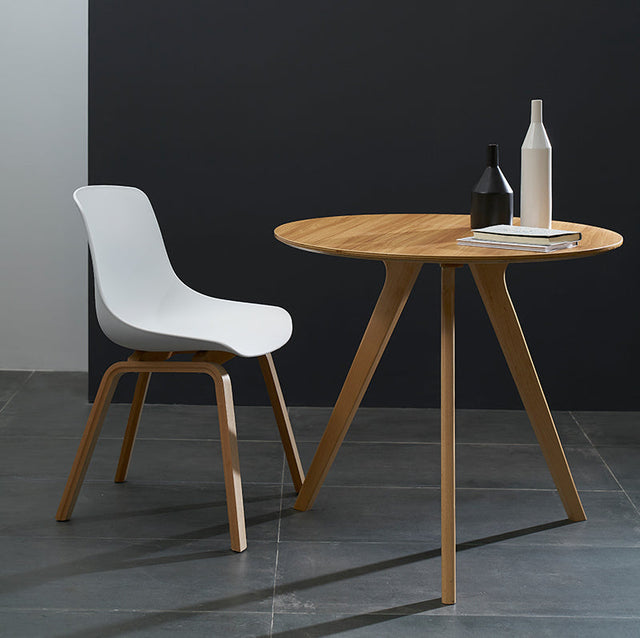 NIYE Carlotta Chic Solid Wood Round Coffee Table from NIYE