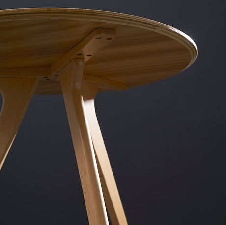 NIYE Carlotta Chic Solid Wood Round Coffee Table from NIYE