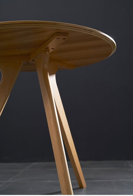 NIYE Carlotta Chic Solid Wood Round Coffee Table from NIYE