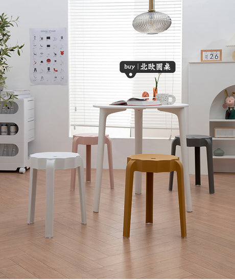 NIYE Eldridge Versatile Round Plastic Stool from NIYE