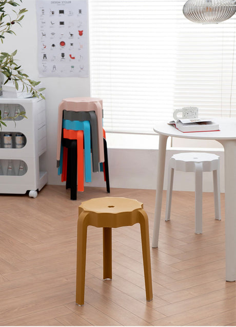NIYE Eldridge Versatile Round Plastic Stool from NIYE