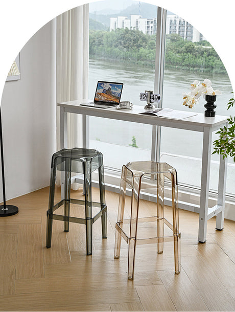 NIYE Elowen Elegant Transparent Acrylic Bar Stool from NIYE
