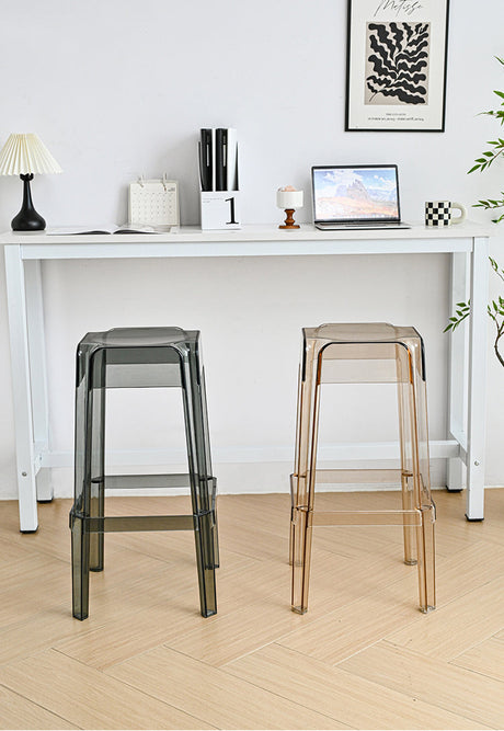 NIYE Elowen Elegant Transparent Acrylic Bar Stool from NIYE