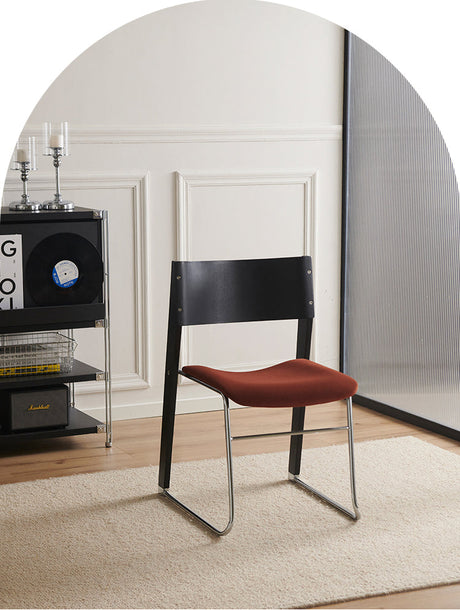 NIYE Elowen Minimalist Solid Wood Dining Chair with Backrest from NIYE