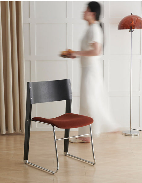 NIYE Elowen Minimalist Solid Wood Dining Chair with Backrest from NIYE