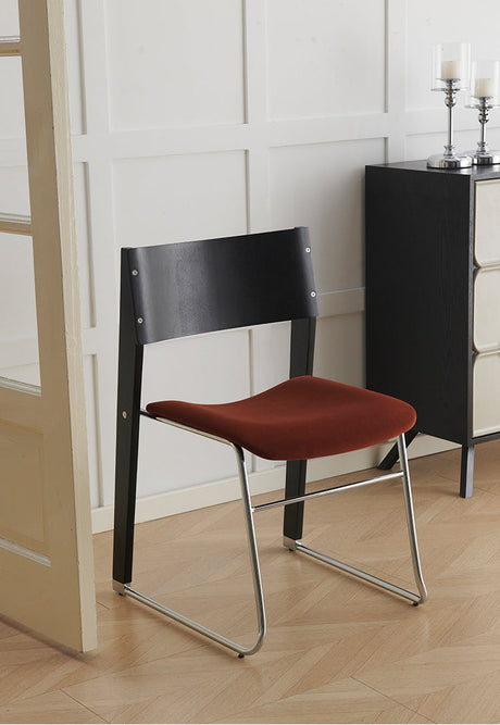 NIYE Elowen Minimalist Solid Wood Dining Chair with Backrest from NIYE