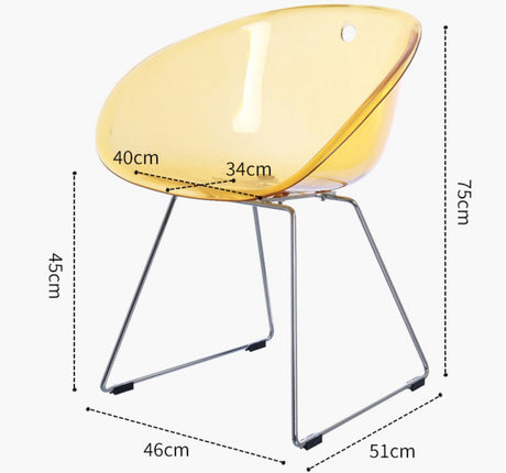 NIYE Elowen Modern Chic Acrylic High Chair from NIYE