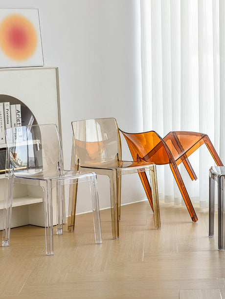 NIYE Elowen Sleek Transparent Acrylic Dining Chair from NIYE
