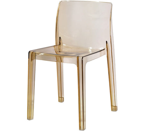 NIYE Elowen Sleek Transparent Acrylic Dining Chair from NIYE