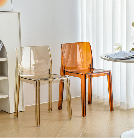 NIYE Elowen Sleek Transparent Acrylic Dining Chair from NIYE