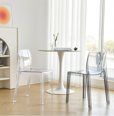 NIYE Elowen Sleek Transparent Acrylic Dining Chair from NIYE