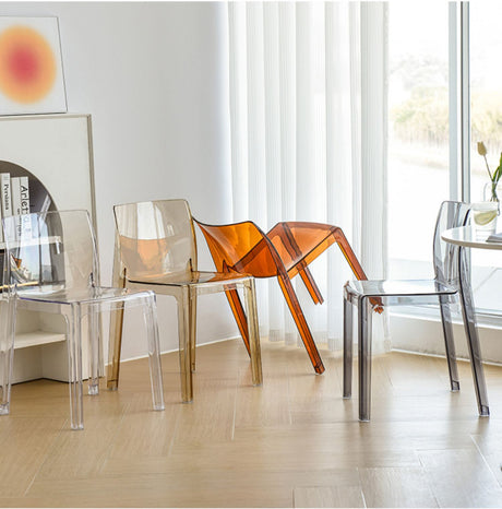 NIYE Elowen Sleek Transparent Acrylic Dining Chair from NIYE