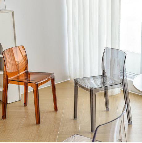 NIYE Elowen Sleek Transparent Acrylic Dining Chair from NIYE