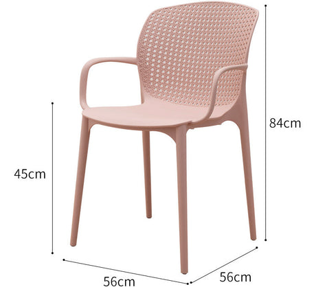 NIYE Elowen Stylish Hollow Plastic Dining Chair from NIYE