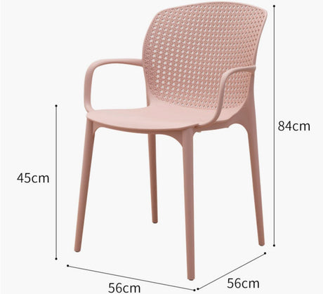 NIYE Elowen Stylish Hollow Plastic Dining Chair from NIYE