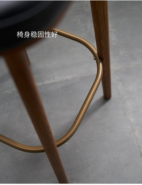 NIYE Elysia Chic Natural Wood Footstool from NIYE