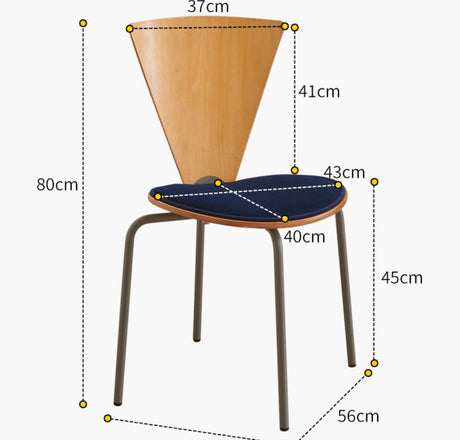 NIYE Haruki Minimalist Solid Wood Dining Chair from NIYE