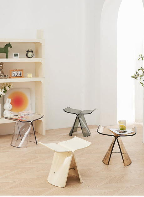 NIYE Hoshiko Transparent Stylish Makeup Stool from NIYE