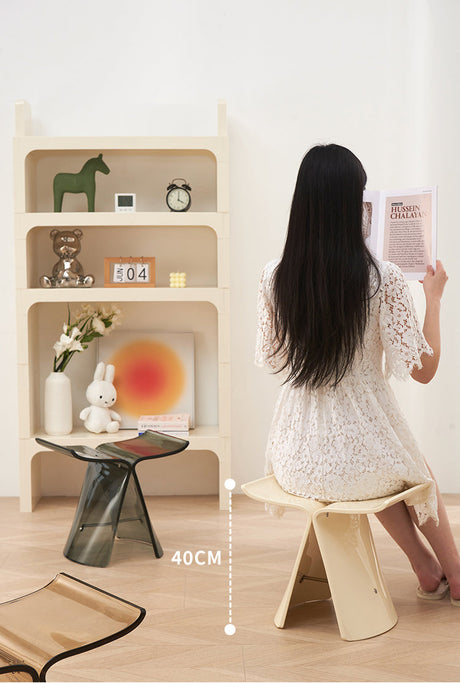 NIYE Hoshiko Transparent Stylish Makeup Stool from NIYE