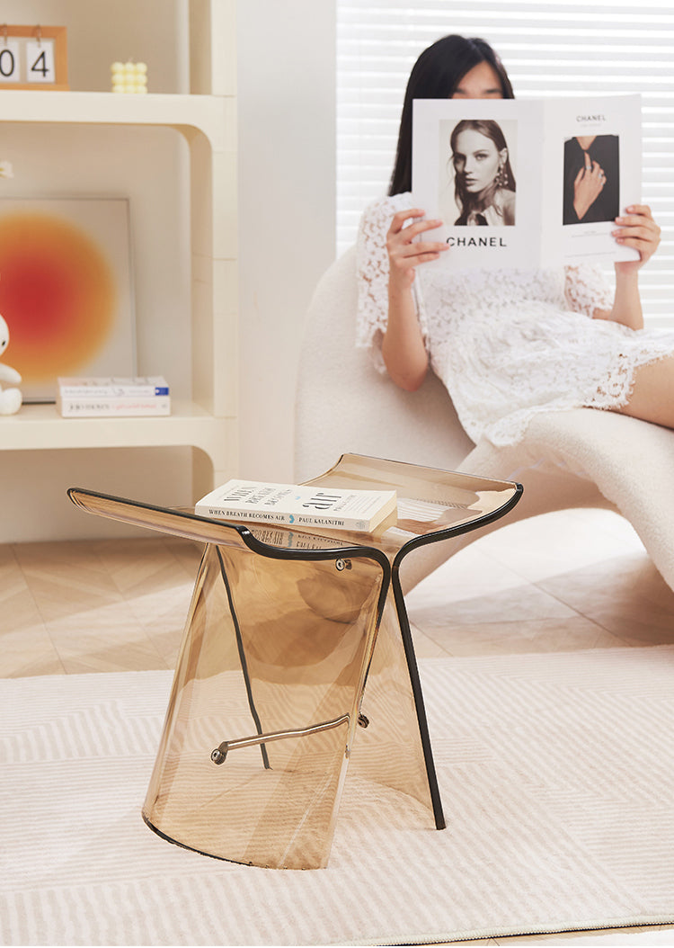 NIYE Hoshiko Transparent Stylish Makeup Stool from NIYE