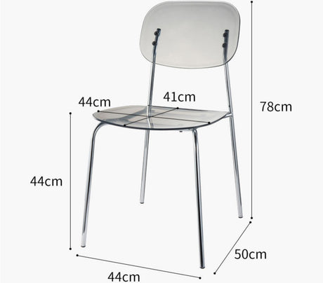 NIYE Isadora Minimalist Acrylic Dining Chair from NIYE