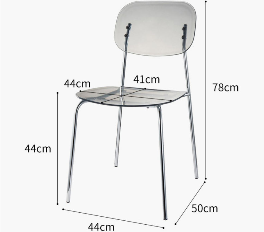 NIYE Isadora Minimalist Acrylic Dining Chair from NIYE