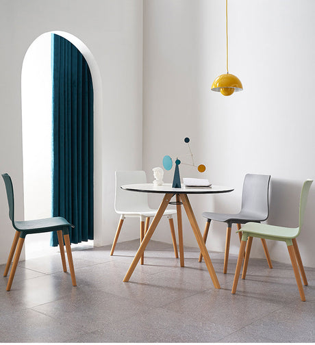 NIYE Isadora Minimalist Plastic Dining Chair from NIYE