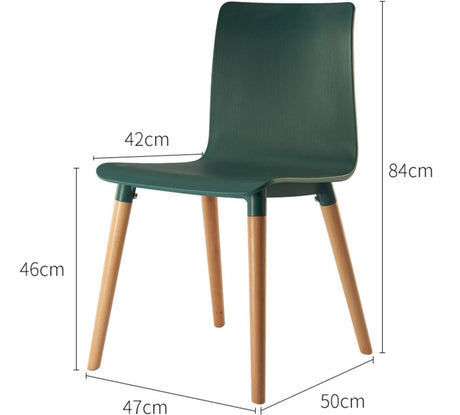 NIYE Isadora Minimalist Plastic Dining Chair from NIYE
