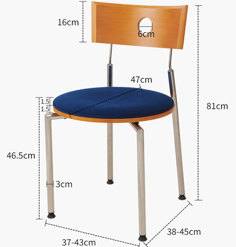 NIYE Isadora Vintage Solid Wood Balcony Chair from NIYE