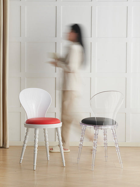 NIYE Isolde Chic Transparent Dining Stool from NIYE