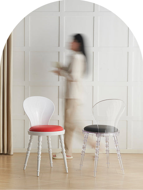 NIYE Isolde Chic Transparent Dining Stool from NIYE