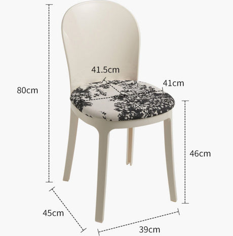 NIYE Isolde Modern Transparent Ghost Chair from NIYE