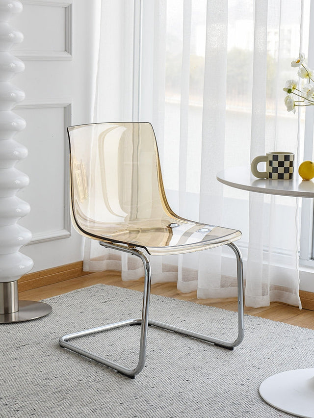 NIYE Isolde Sleek Transparent Dining Chair from NIYE