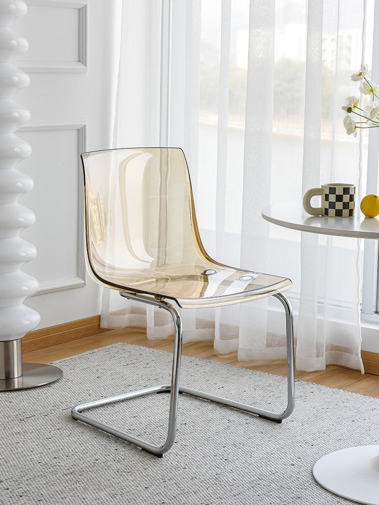 NIYE Isolde Sleek Transparent Dining Chair from NIYE
