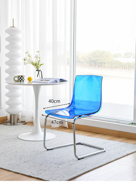 NIYE Isolde Sleek Transparent Dining Chair from NIYE