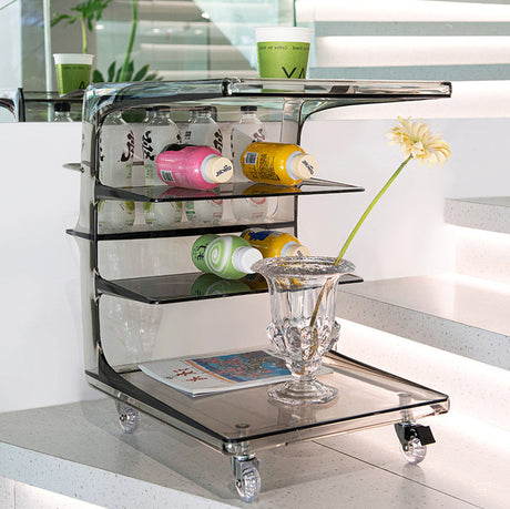 NIYE Josiah Elegant Acrylic Coffee Table Storage System from NIYE