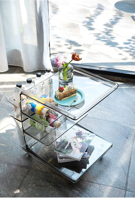 NIYE Josiah Elegant Acrylic Coffee Table Storage System from NIYE
