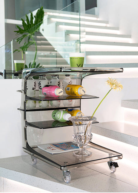 NIYE Josiah Elegant Acrylic Coffee Table Storage System from NIYE