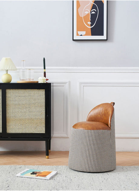 NIYE Juniper Cozy Soft Fabric Stool from NIYE